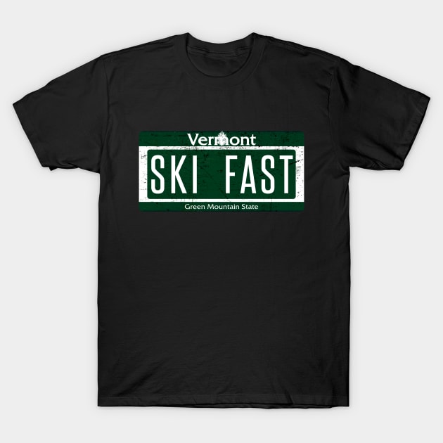 Skiing Fast Ski Fast Skiing Vermont Ski East T-Shirt by grillingmontana